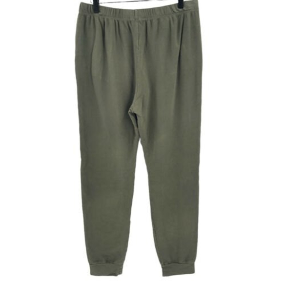 Monrow Men’s Fleece Lined Jogger Sweatpants Size XL NWT in Forest Green - Picture 2 of 5